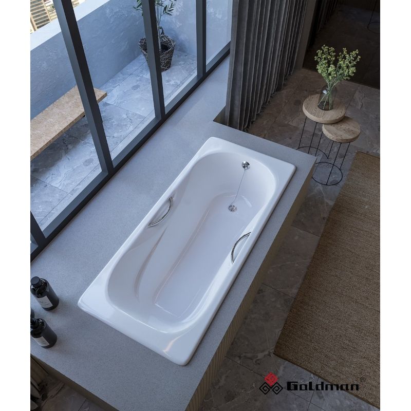 Чугунная ванна Goldman Donni 000000135 170×75 с ножками и ручками