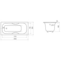 Чугунная ванна Goldman Maxima 000000961 200×85 с ножками — 2