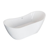 Акриловая ванна Polimat Abi 00039 180×80 отдельностоящая белая — 1