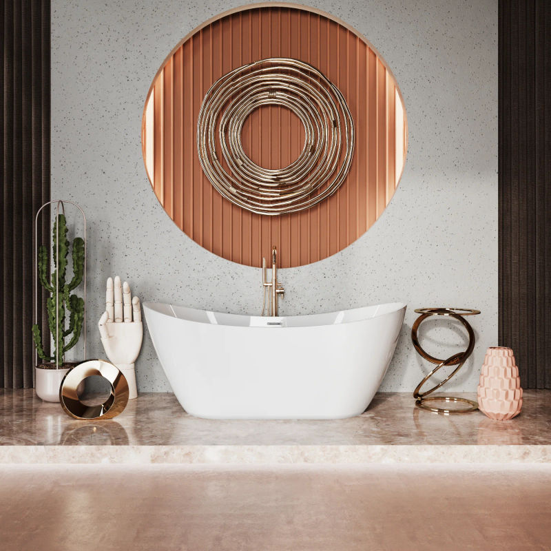 Акриловая ванна Polimat Abi 00039 180×80 отдельностоящая белая