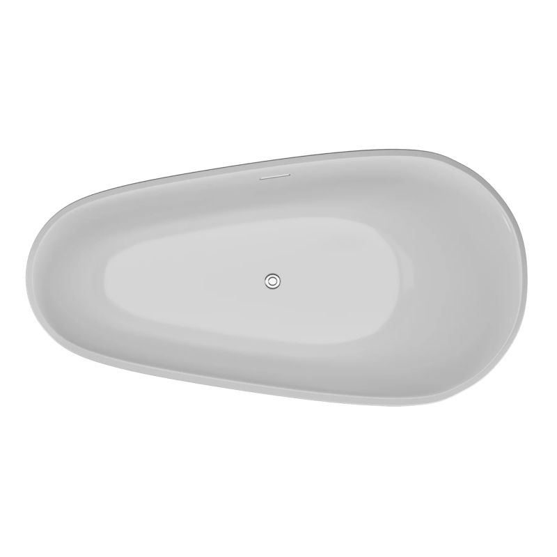 Ванна акриловая Polimat SHILA 170x85 отдельностоящая, белый
