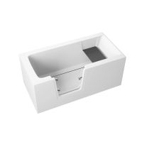 Акриловая ванна Polimat Vovo 00276 140×70 пристенная с переливом белый — 1