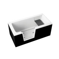 Акриловая ванна Polimat Vovo 00276 140×70 пристенная с переливом белый — 3