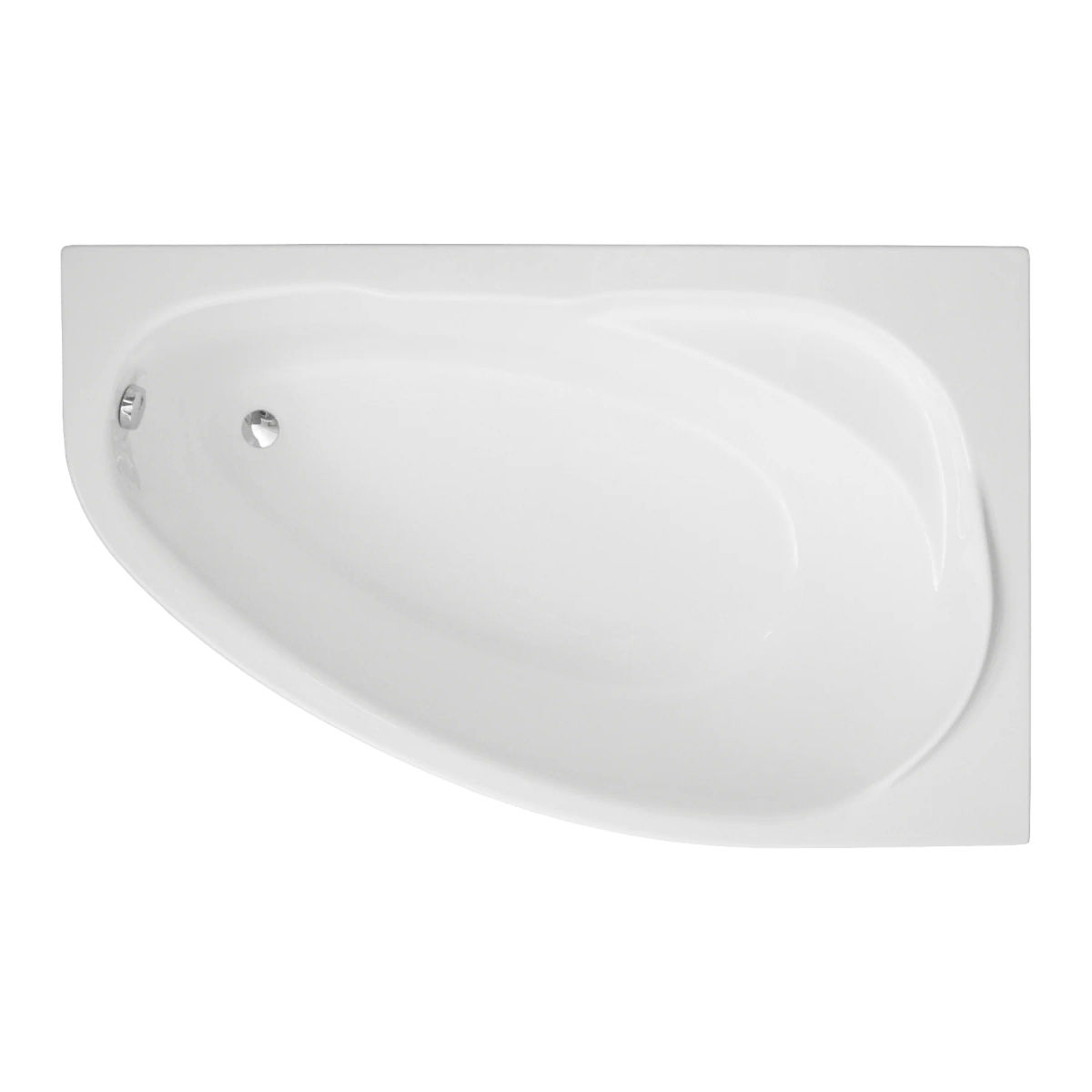 Ванна акриловая Polimat MAREA 150x100 R ассиметричная, с ножками
