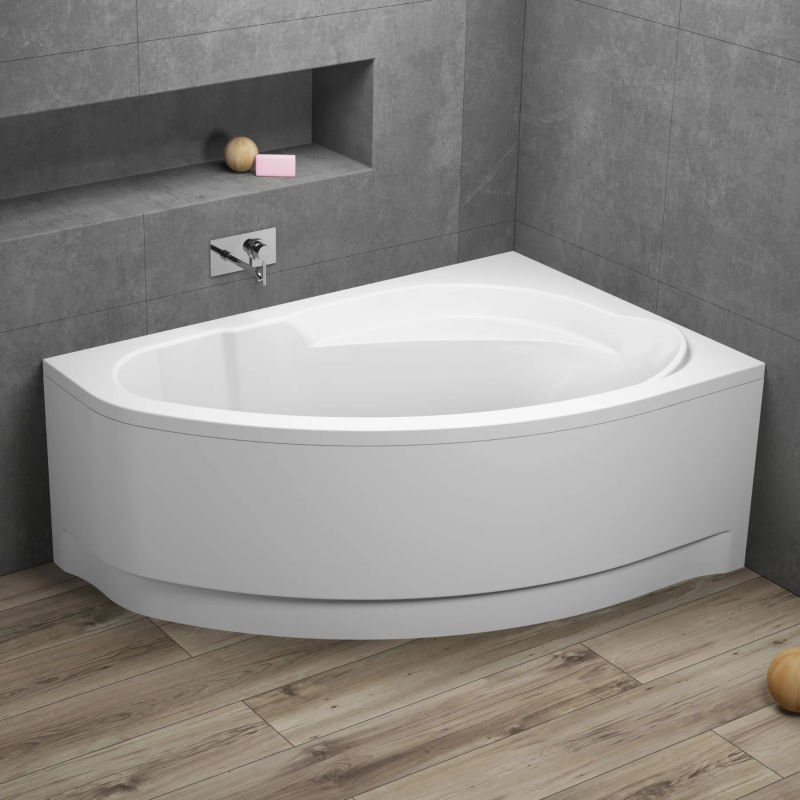 Ванна акриловая Polimat MAREA 150x100 L ассиметричная, с ножками