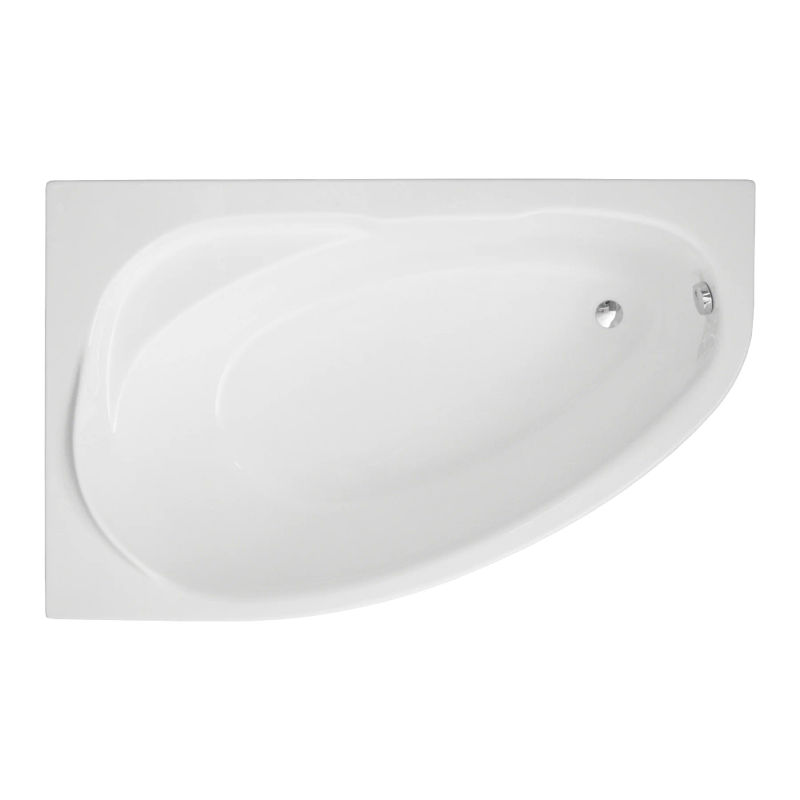Ванна акриловая Polimat MAREA 150x100 L ассиметричная, с ножками