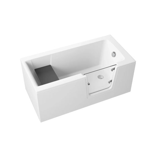 Акриловая ванна Polimat Avo 00306 140×70 пристенная с переливом белая