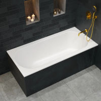 Ванна из искусственного камня WHITECROSS Gin 160x75 solid surface / 0217.160075.200 белый матовый — 2