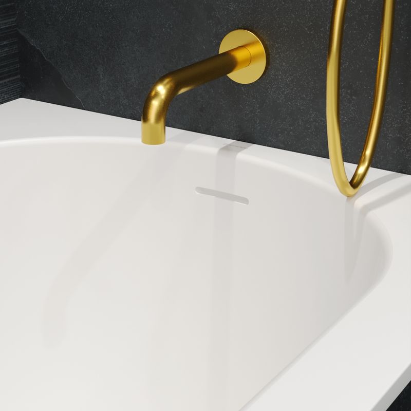 Ванна из искусственного камня WHITECROSS Gin 165×75 solid surface / 0217.165075.200 белый матовый