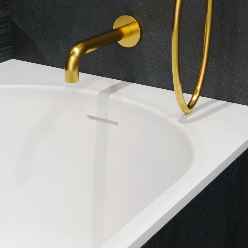 Ванна из искусственного камня WHITECROSS Gin 170×70 solid surface / 0217.170070.200 белый матовый