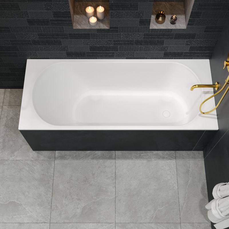 Ванна из искусственного камня WHITECROSS Gin 170×70 solid surface / 0217.170070.200 белый матовый