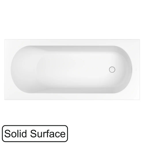 Ванна из искусственного камня WHITECROSS Gin 170×75 solid surface / 0217.170075.200 белый матовый