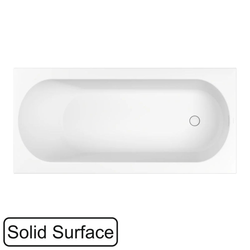 Ванна из искусственного камня WHITECROSS Gin 175×75 solid surface / 0217.175075.200 белый матовый