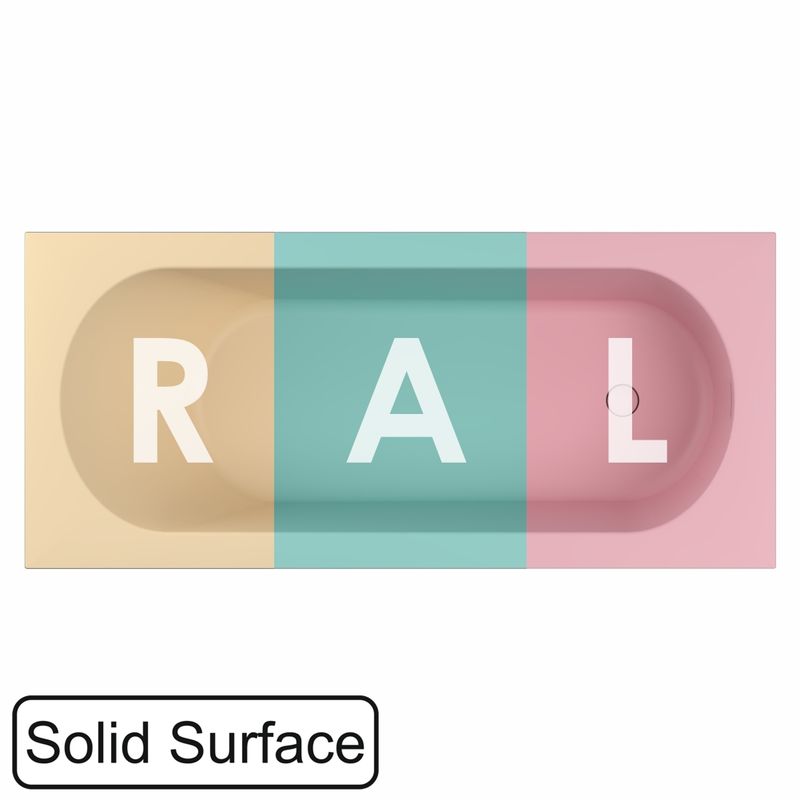 Ванна из искусственного камня WHITECROSS Gin 175×75 solid surface / 0217.175075.2XXXX (RAL матовый)