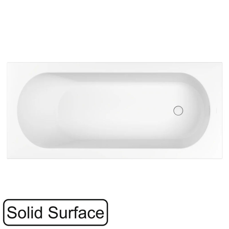 Ванна из искусственного камня WHITECROSS Gin 180x75 solid surface / 0217.180075.200 белый матовый