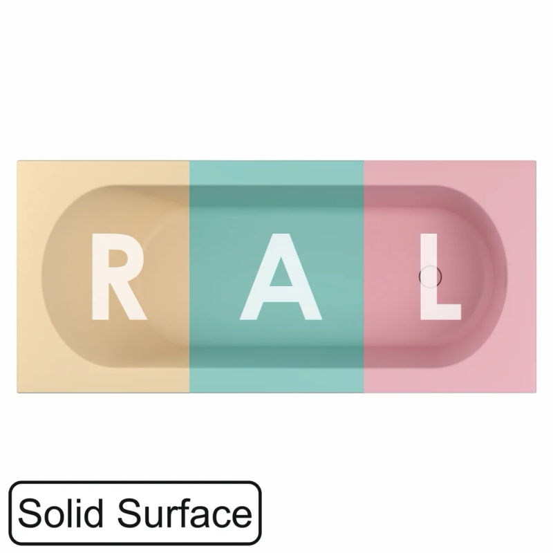 Ванна из искусственного камня WHITECROSS Gin 180x75 solid surface / 0217.180075.2XXXX RAL матовый