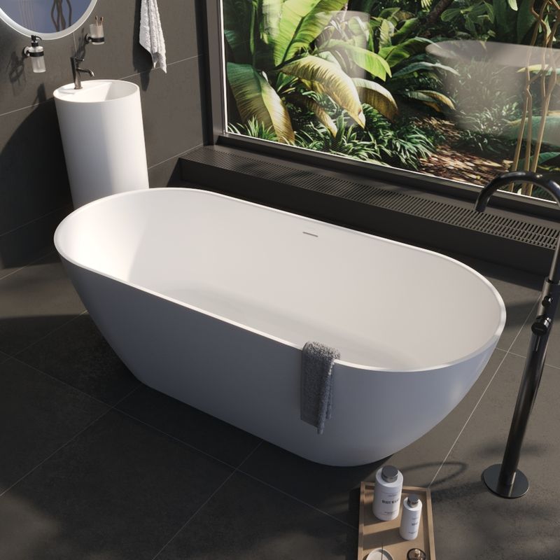 Ванна WHITECROSS Tawna 180x80 (белый мат) иск. камень