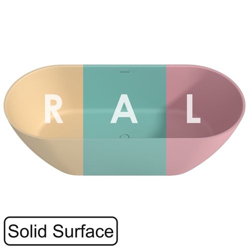 Ванна из искусственного камня WHITECROSS Tawna 180×80 solid surface / 0218.180080.2XXXX (RAL матовый)