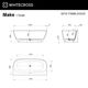 Ванна WHITECROSS Make 170x80 (RAL мат) иск. камень