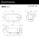 Ванна WHITECROSS Jess 160x71 (белый мат) иск. камень
