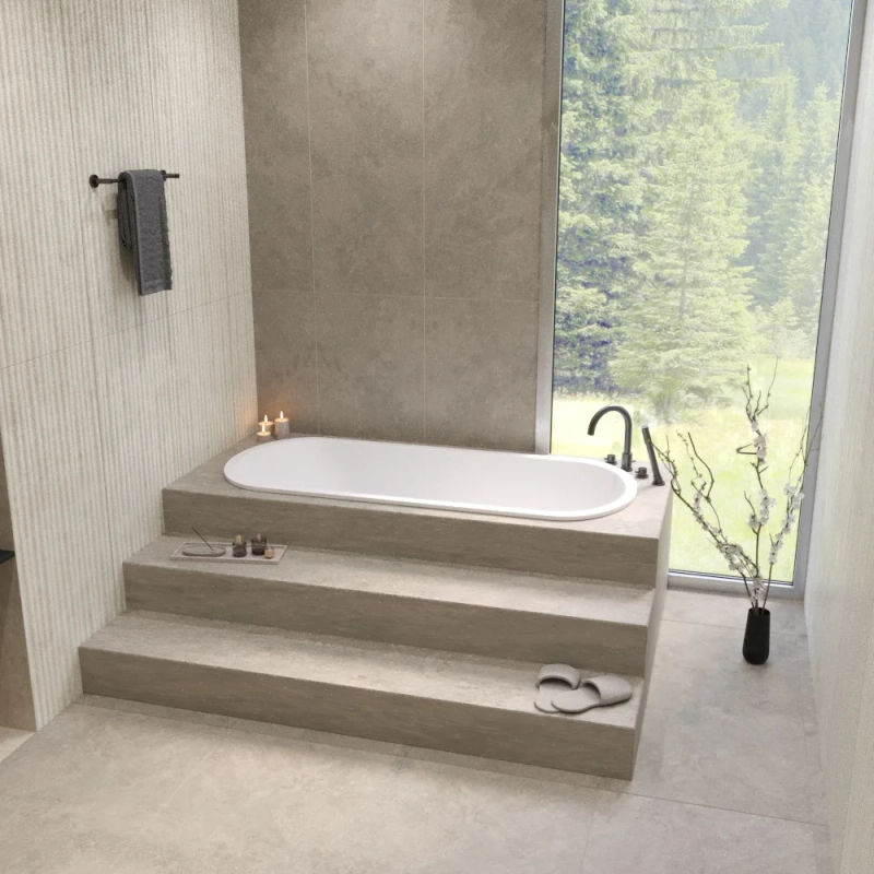 Ванна из искусственного камня WHITECROSS Jess 160x71 solid surface / 0223.160071.200 белый матовый