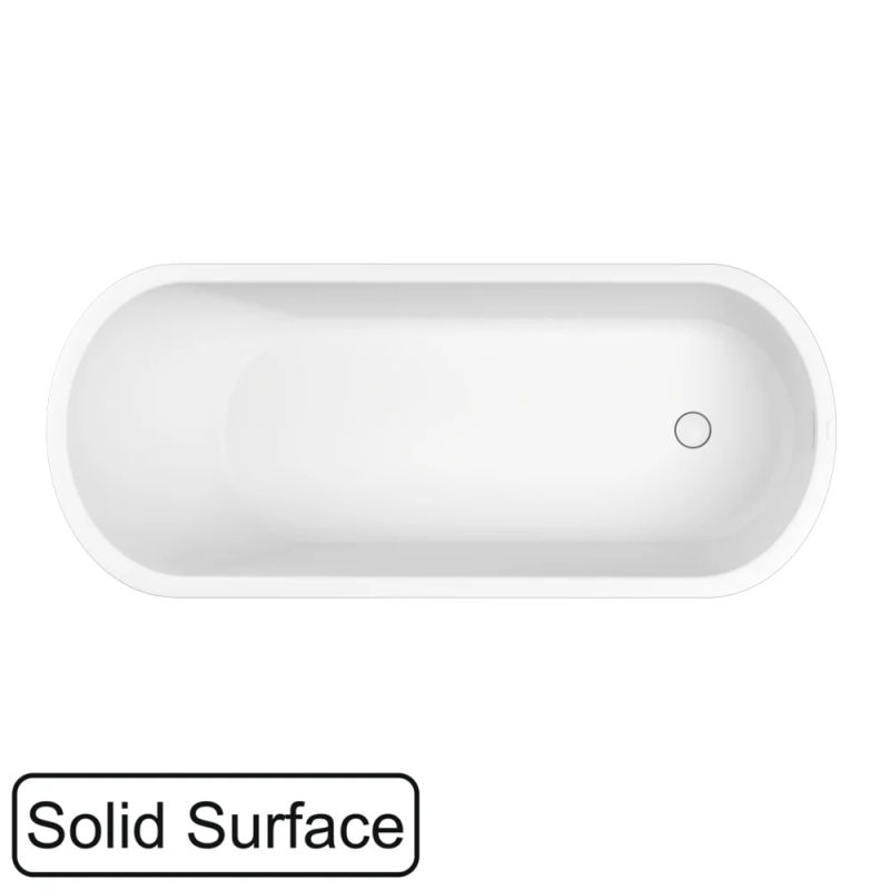 Ванна из искусственного камня WHITECROSS Jess 160x71 solid surface / 0223.160071.200 белый матовый