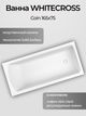 Ванна WHITECROSS Coin 165x75 (белый мат) иск. камень