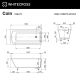 Ванна WHITECROSS Coin 165x75 (RAL мат) иск. камень