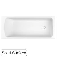 Ванна из искусственного камня WHITECROSS Coin 170x70 solid surface / 0224.170070.200 белый матовый — 1