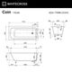 Ванна WHITECROSS Coin 170x80 (RAL мат) иск. камень