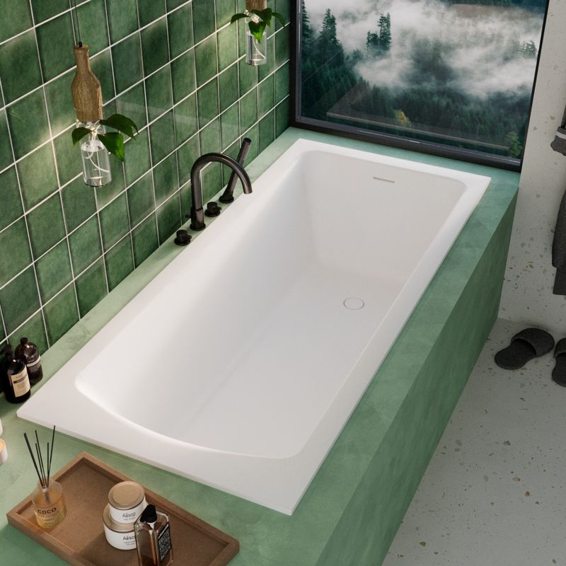 Ванна из искусственного камня WHITECROSS Coin 175x70 solid surface / 0224.175070.200 белый матовый