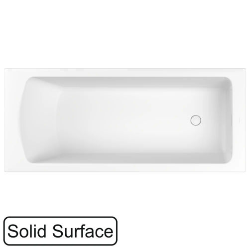 Ванна из искусственного камня WHITECROSS Coin 175x75 solid surface / 0224.175075.200 белый матовый