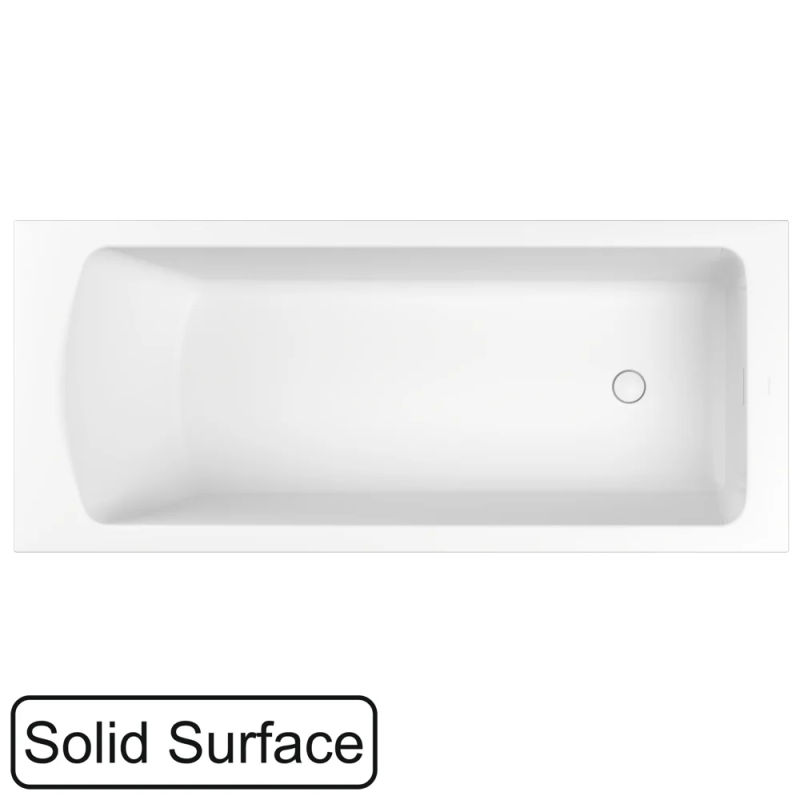 Ванна из искусственного камня WHITECROSS Coin 175x75 solid surface / 0224.175075.200 белый матовый