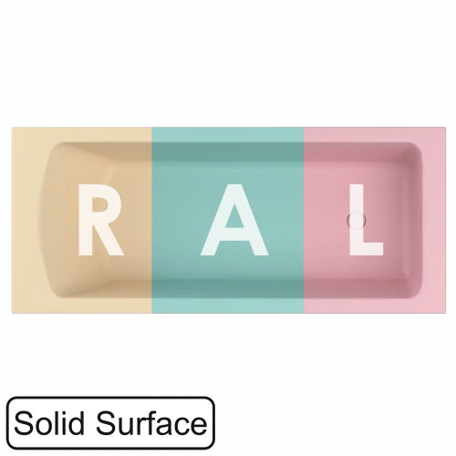 Ванна из искусственного камня WHITECROSS Coin 175x75 solid surface / 0224.175075.2XXXX RAL матовый