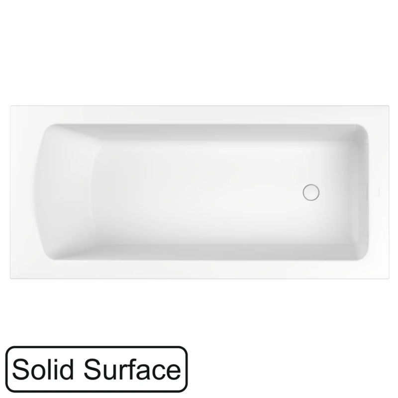 Ванна из искусственного камня WHITECROSS Coin 175x80 solid surface / 0224.175080.200 белый матовый