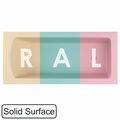 Ванна WHITECROSS Coin 175x80 (RAL мат) иск. камень