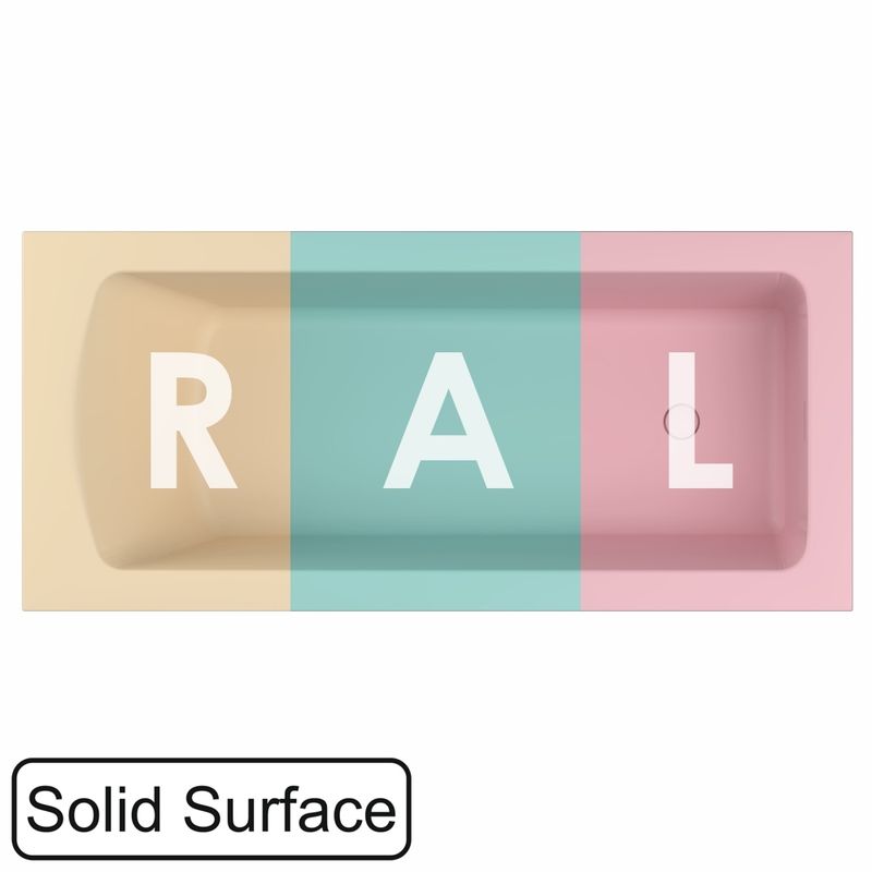 Ванна из искусственного камня WHITECROSS Coin 175x80 solid surface / 0224.175080.2XXXX RAL матовый