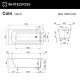 Ванна WHITECROSS Coin 180x75 (белый мат) иск. камень