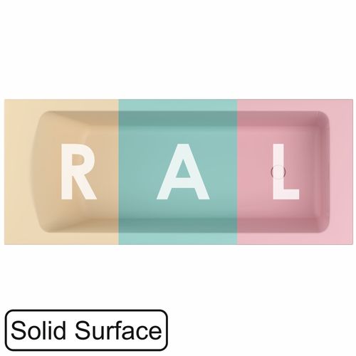 Ванна из искусственного камня WHITECROSS Coin 180x75 solid surface / 0224.180075.2XXXX RAL матовый