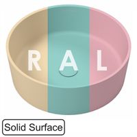Раковина WHITECROSS Agate D=40,5 иск. камень solid surface / 0701.040040.2XXXX (RAL матовый) — 1