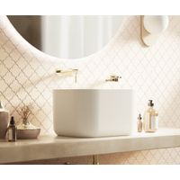Раковина WHITECROSS Lazurit 50×40 иск. камень solid surface / 0713.050040.200S белый матовый — 3