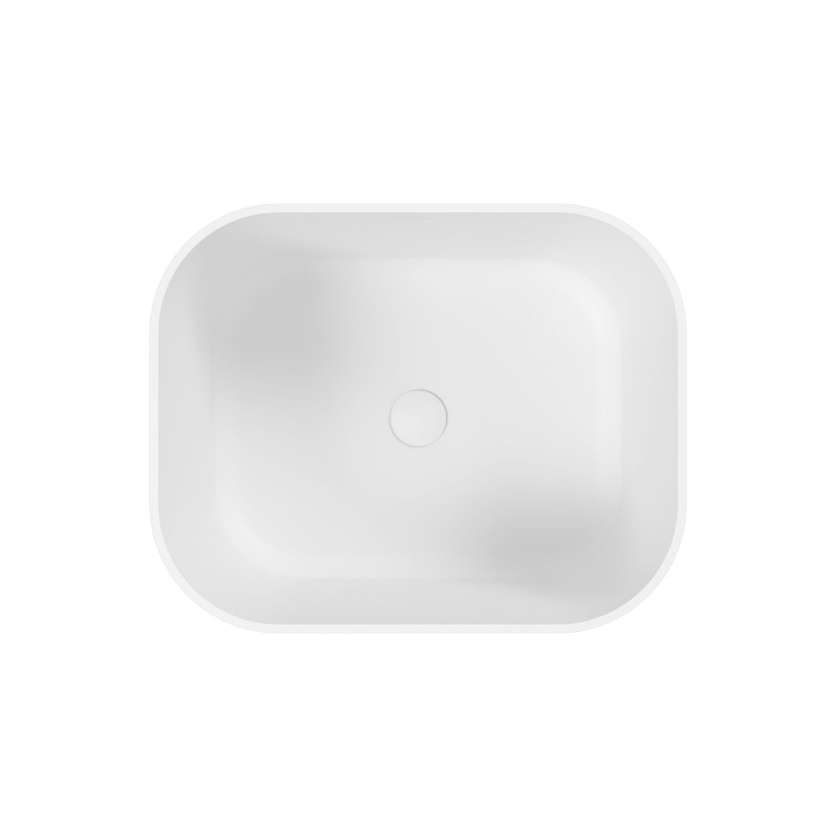 Умывальник WHITECROSS Lazurit 50x40 (белый мат) иск. камень