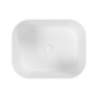 Раковина WHITECROSS Lazurit 50×40 иск. камень solid surface / 0713.050040.200S белый матовый — 5