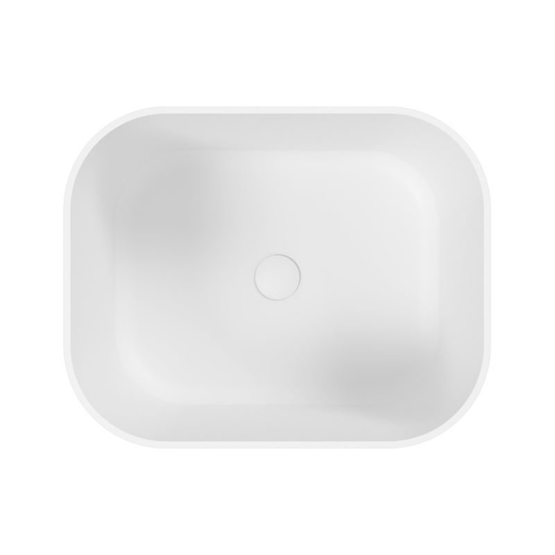 Раковина WHITECROSS Lazurit 50×40 иск. камень solid surface / 0713.050040.200S белый матовый