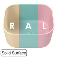 Раковина WHITECROSS Lazurit 50x40 иск. камень solid surface / 0713.050040.2XXXX (RAL матовый) — 1