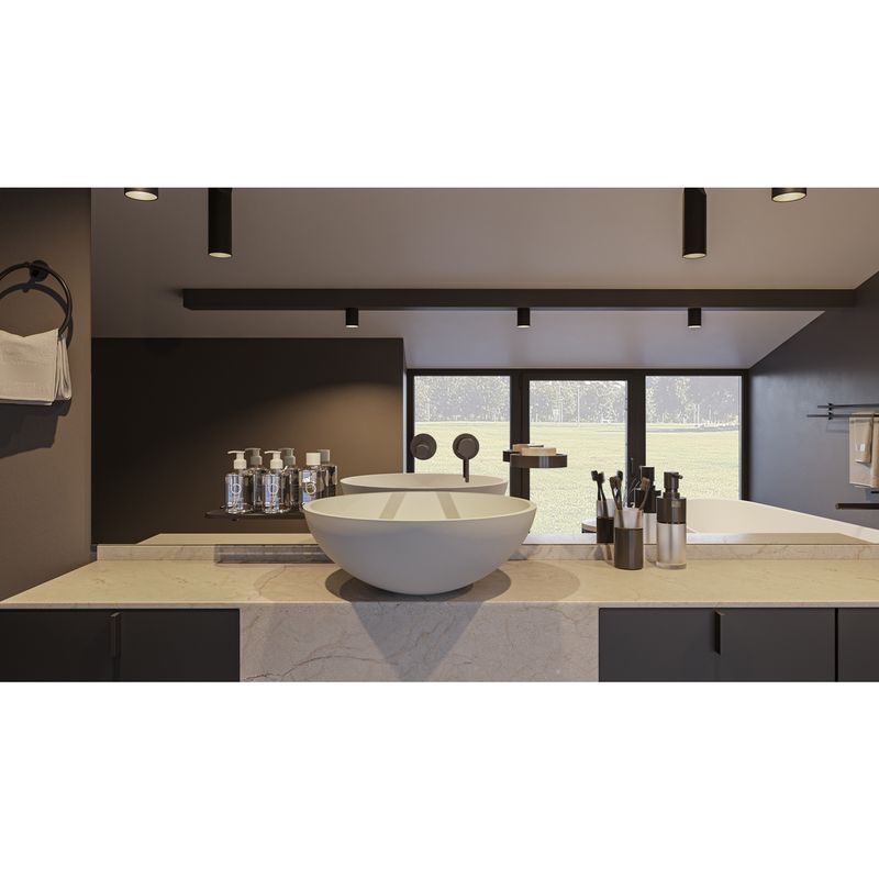 Раковина WHITECROSS Cornelian D=43 иск. камень / 0714.043043.200 белый матовый