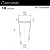 Раковина WHITECROSS Air D=40,5 иск. камень solid surface / 0738.040040.2XXXX (RAL матовый) — 2
