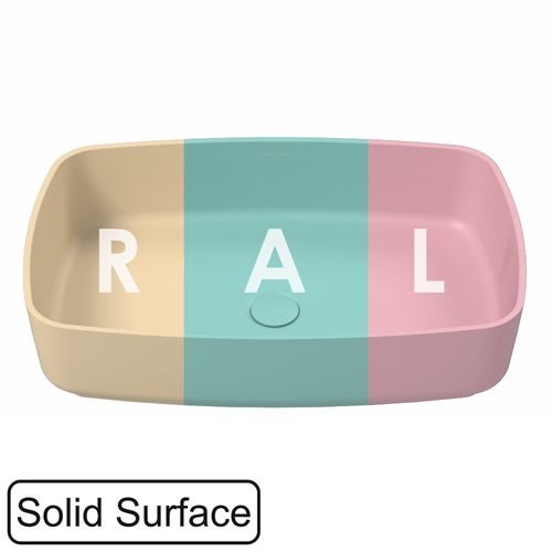 Раковина WHITECROSS Jasper 58×38 иск. камень solid surface / 0741.058038.2XXXX (RAL матовый)