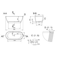 Ванна из искусственного камня Holbi Venus NEW SR 1.01.002.11.1 белый матовый — 4