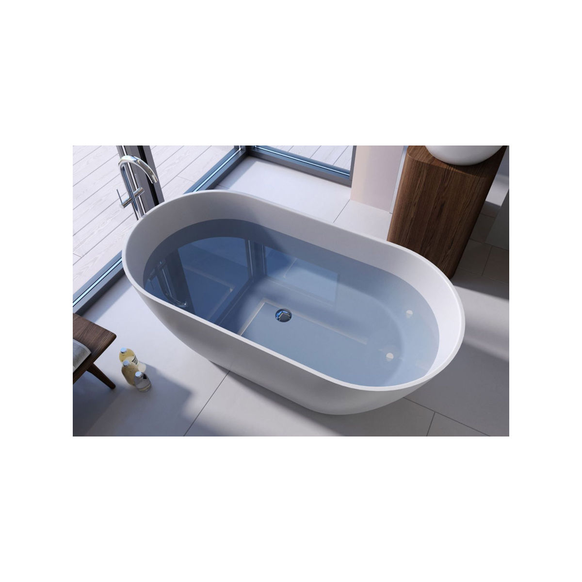 Ванна из искусственного камня Holbi Venus NEW SR 1.01.002.11.1 белый матовый